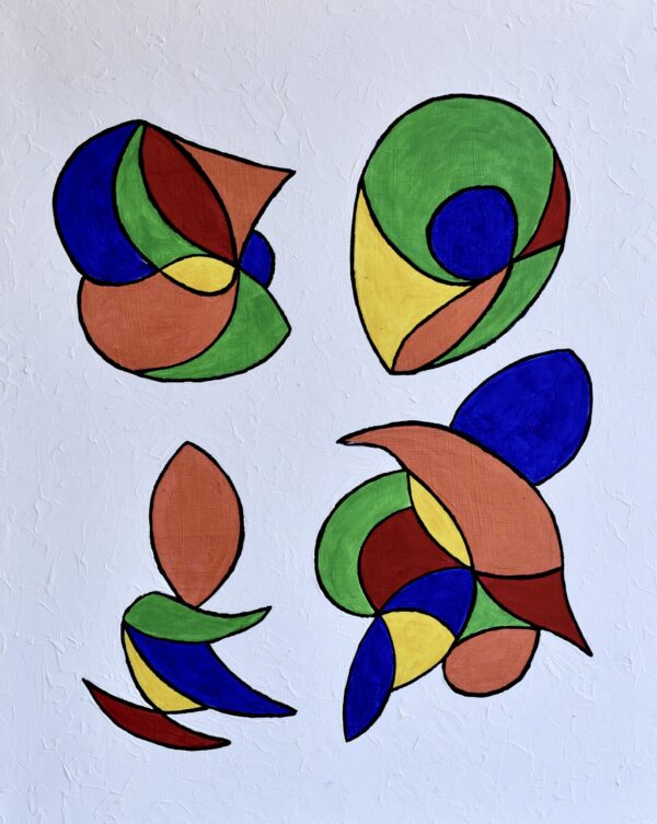 ECLATS DE RIRE ACRYLIQUE SUR TOILE 81/65