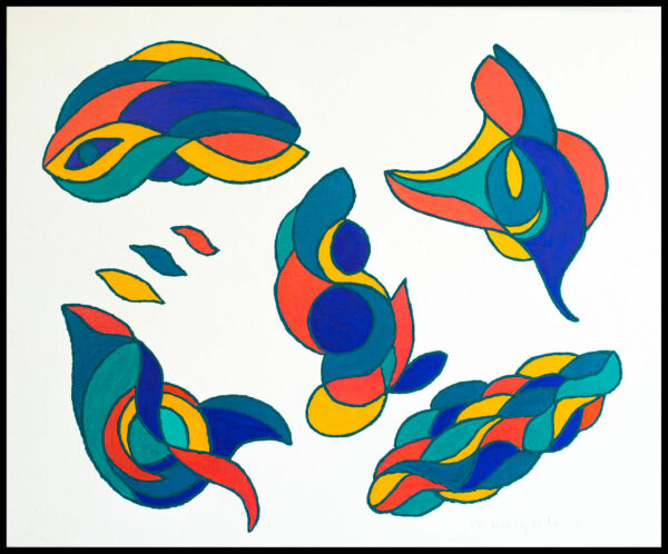 ENIGMA HUILE SUR TOILE 60-73