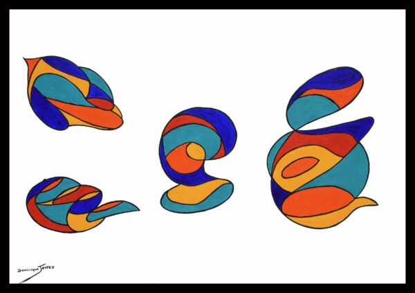 EVOLUTION 2 HUILE SUR TOILE 70/100