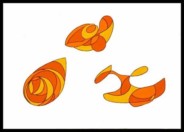 EVOLUTION 4 HUILE SUR TOILE 70/100