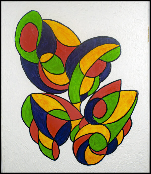 FEU D'ARTIFICE HUILE SUR TOILE 60/50