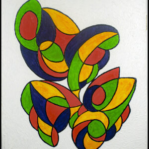 FEU D'ARTIFICE HUILE SUR TOILE 60/50