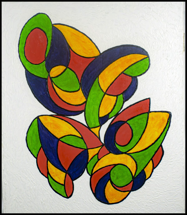 FEU D'ARTIFICE HUILE SUR TOILE 60/50