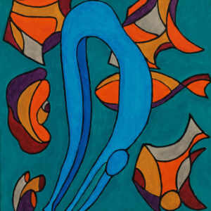 GRAND BLEU HUILE SUR TOILE 73/54