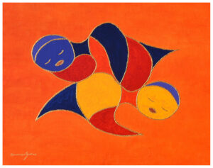 GEMELLINI HUILE SUR TOILE 80/100