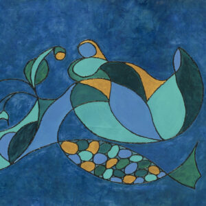 LA FIANCEE DE L'OCEAN HUILE SUR TOILE 80/160