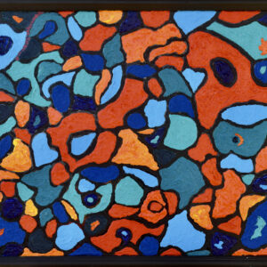 LA MOSAIQUE DU PETIT MATIN ACRYLIQUE SUR BOIS 47/62