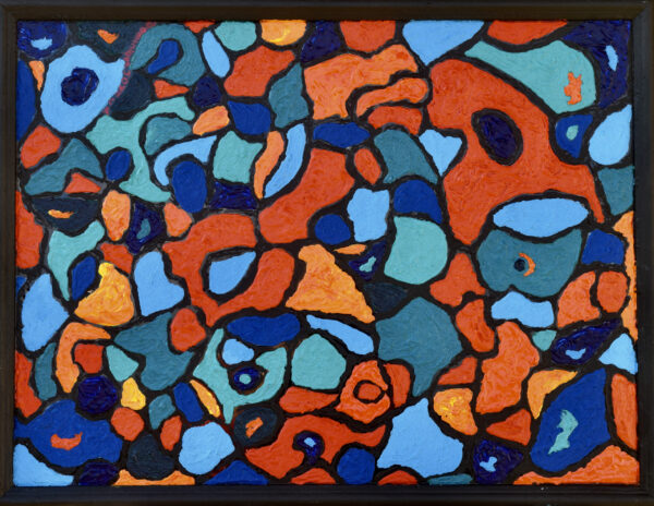 LA MOSAIQUE DU PETIT MATIN ACRYLIQUE SUR BOIS 47/62