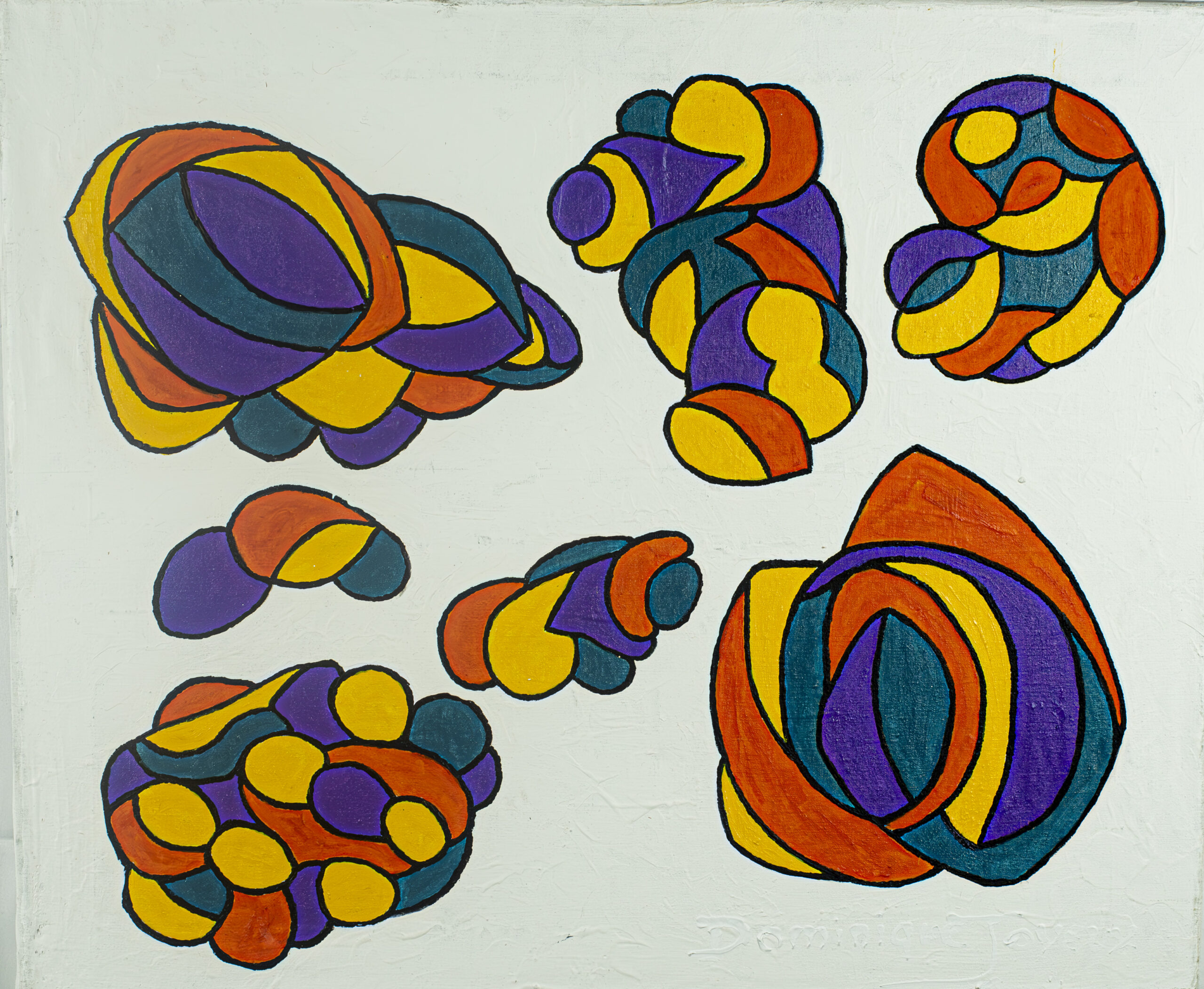 LA VIE COMMENCE HUILE SUR TOILE 50/60