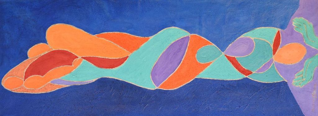 LE PREMIER JOUR HUILE SUR TOILE 100/38