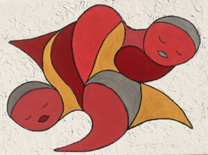 LE SOMMEIL DES ANGES HUILE SUR TOILE 54/73