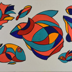 L'OCEAN RENAIT HUILE SUR TOILE 65/92