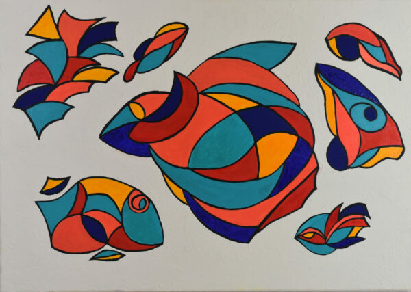 L'OCEAN RENAIT HUILE SUR TOILE 65/92