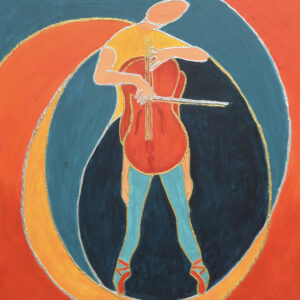 PAS DE DEUX HUILE SUR BOIS 50/50