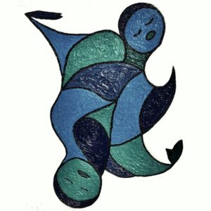 PAUPIERES LOURDES HUILE SUR TOILE 61/50