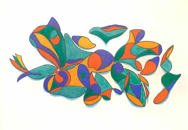 RESONANCES HUILE SUR TOILE 70/100