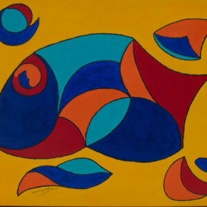 SATELLITES DE LA MEMOIRE HUILE SUR TOILE 80/100