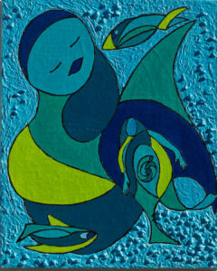 SONGES ET COQUILLAGES HUILE SUR TOILE 60/50