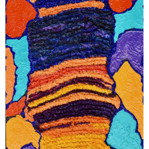 TISSER LA LUMIERE HUILE SUR JEAN TRICOTE MAROUFLE SUR BOIS 90/45