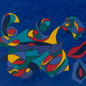 VAGUE MOURANTE HUILE SUR TOILE 80/100