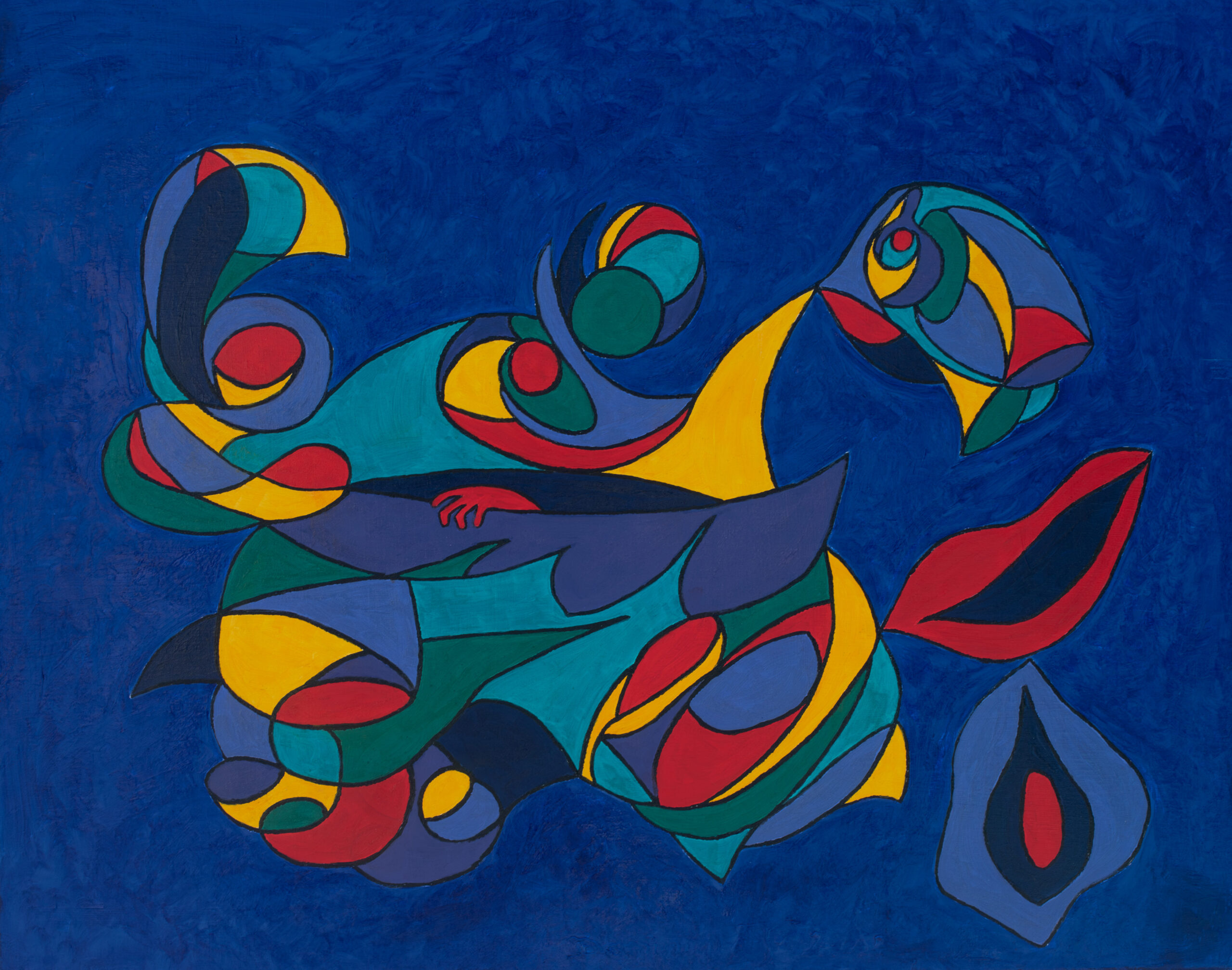 VAGUE MOURANTE HUILE SUR TOILE 80/100