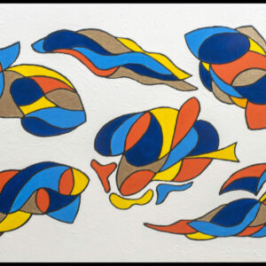 VARIATION SUR LES VAGUES HUILE SUR TOILE 55/81