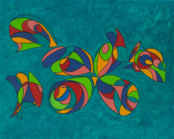 LA REVOLTE DES CORAUX HUILE SUR TOILE 80/100