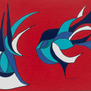 LE COMBAT 80/100 HUILE SUR TOILE